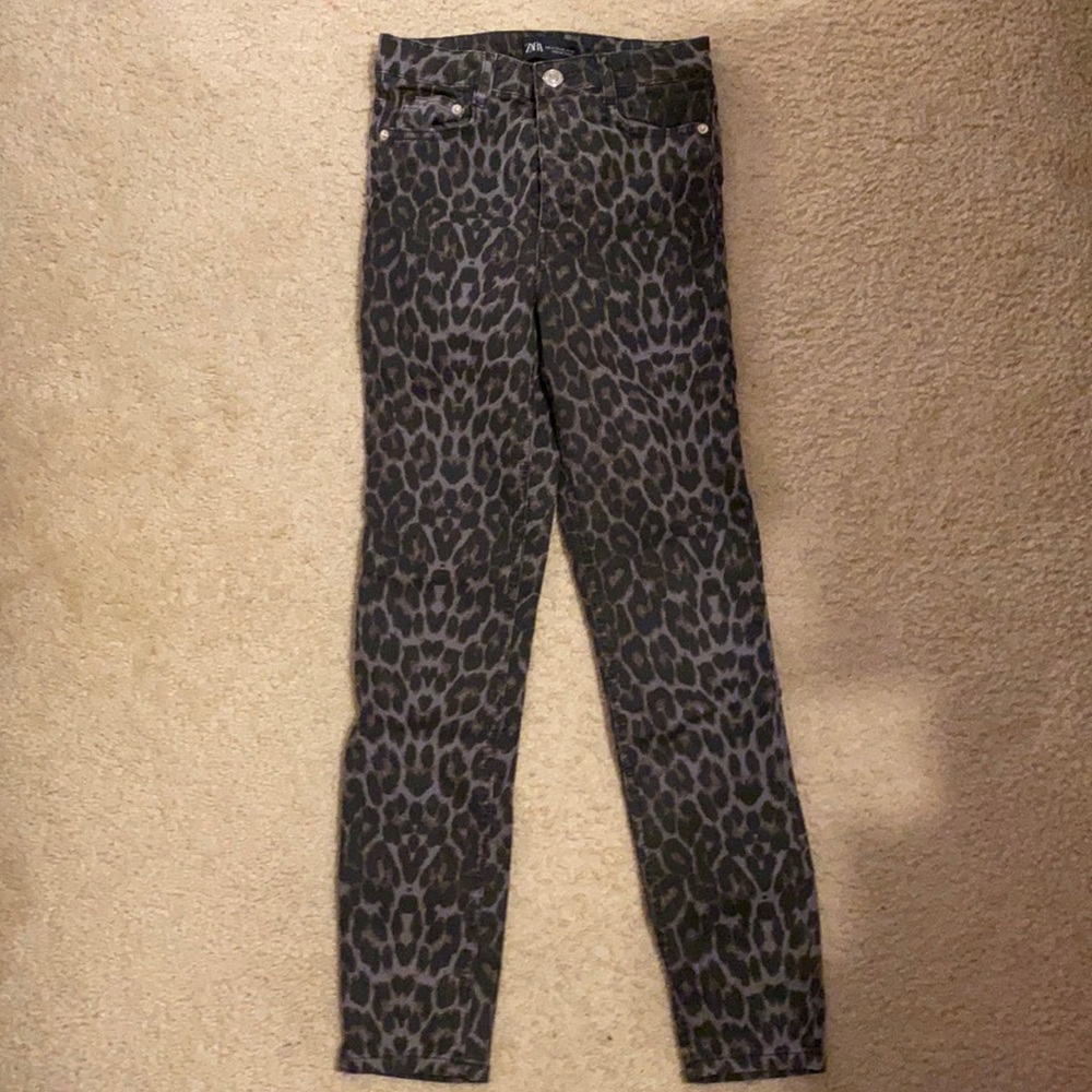 Cheetah print jeans